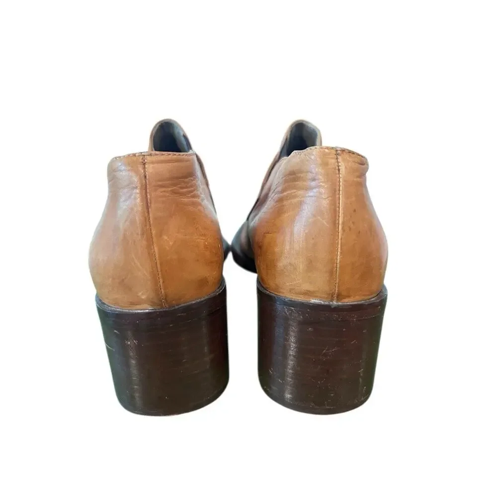 Enzo Moreni monk strap shoes mens Italian leather‎ pointed toe. Italian Size 38